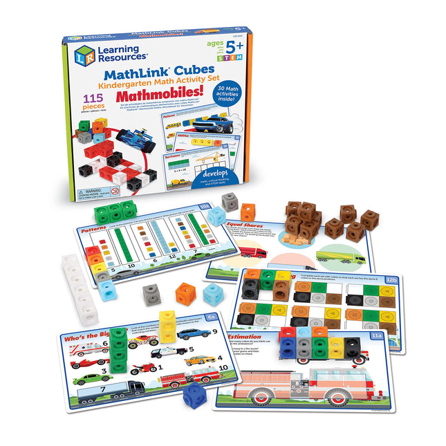 Learning Resources MathLink Cubes Kindergarten Mat