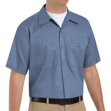 Red Kap Mens Short Sleeve Wrinkle-Resistant Cotton