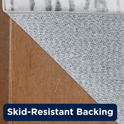 Wyatt & Ash Dream Mink Washable Rug Strata Texture Biege/Cream Abstract 5'3" x 7'5" Area Rug