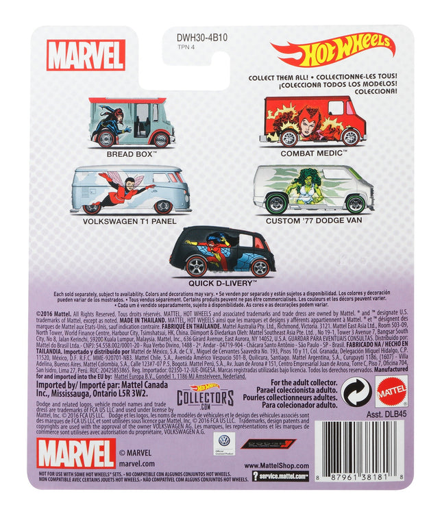 Custom '77 Dodge Van She Hulk Woman on Marvel Pop Culture 1: 64 Hot Wheels DWH30