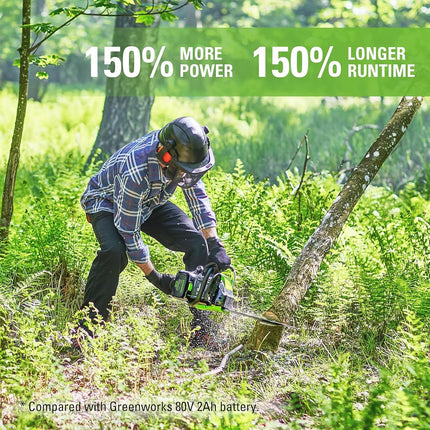 Greenworks 80V 2.5Ah Lithium-Ion Battery | Genuine Greenworks Battery | Compatible with 75+Tools