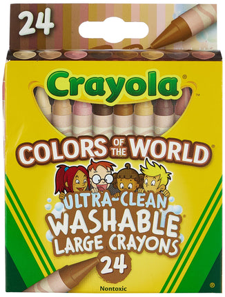 Crayola 24 Ct Large Ultra-Clean Washable Crayons, 