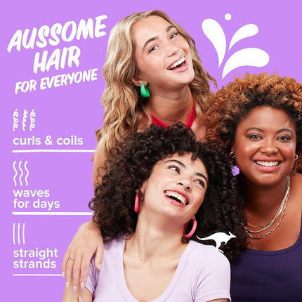 Lot shampooing, après-shampooing et masque capillaire revitalisant intense Aussie Miracle Moist 3 Minute Miracle, infusé d'avocat et d'huile de jojoba australienne, sans parabènes