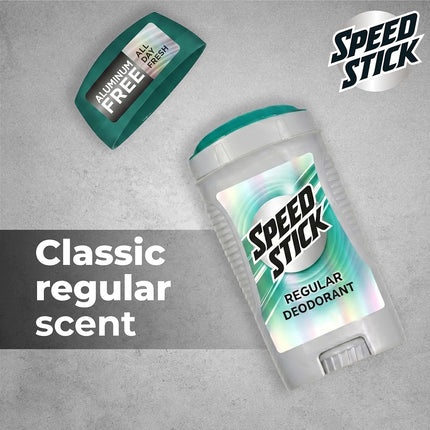 Speed Stick Men's Deodorant, Regular, 3 Ounce, 4 Pack