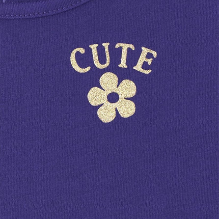 The Children's Place Ensemble de 3 hauts mode à manches longues pour bébés et tout-petits, motif Iris Pop, taille 2T