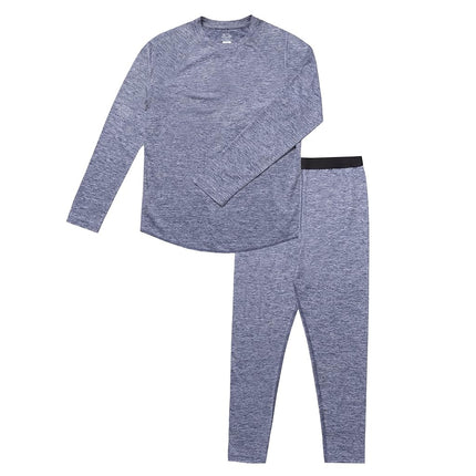 Fruit of the Loom Conjunto de ropa interior térmica de alto rendimiento para niños, Azul Cove Heather, 18