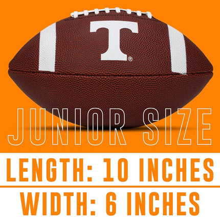 Franklin Sports Tennesseee Volunteers Kids NCAA Youth Football - Official College Team Junior Footballs with Team Logos for Kids - Junior Size PVC Ball - Backyard + Tailgate Ball - 8.5"