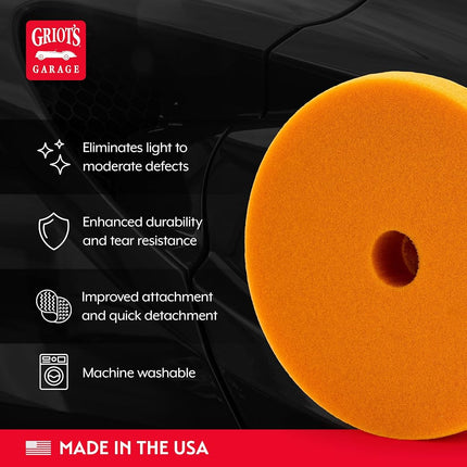 Griot's Garage 5.5" Orange Foam Correcting Pads (Set of 2)