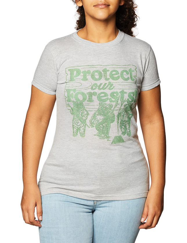 Camiseta de Star Wars para mujer, juvenil, Athletic Heather, grande