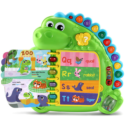 Libro del alfabeto El día delicioso del dinosaurio de LeapFrog, verde