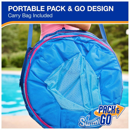 SwimWays Spring Float Premium Papasan Pool Lounger for Swimming Pool, Inflatable Pool Floats Adult with Fast Inflation for Ages 15 & Up
