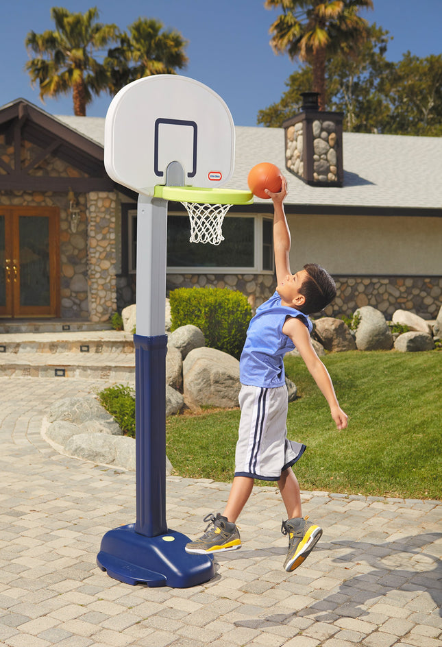 Panier de basket Little Tikes Adjust and Jam Pro, bleu
