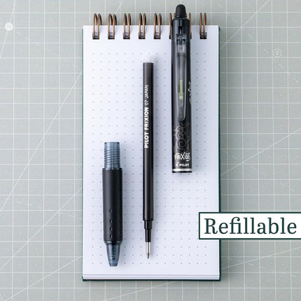 Pilot FriXion Clicker Retractable Erasable Gel Pens Fine Point (.7) Black Ink 3-pk; Make Mistakes Disappear, No Need For White Out. Smooth Lines to the End of Page, America’s #1 Selling Pen Brand
