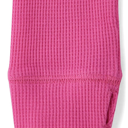 The Children's Place Girls' Basic Long Sleeve Thermal Henley Tops, Yreka Pink, X-Large