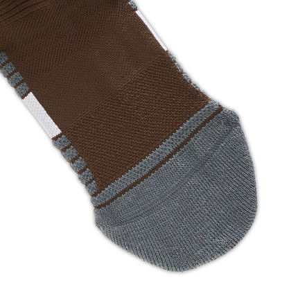 Under Armour Unisex Magnetico Over the Calf Socks, (230) Gridiron Brown / Pitch Gray / White, Large