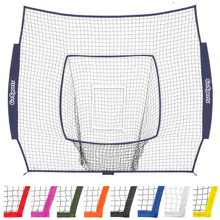 GoSports Team Tone Replacement 7 ft x 7 ft Baseball/Softball Net - Compatible with GoSports Brand 7 ft x 7 ft Baseball Net - Frame Not Included - Navy