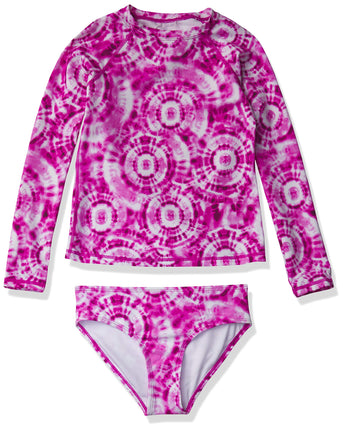 Kanu Surf Girls' Long Sleeve Rashguard UPF 50 Two 