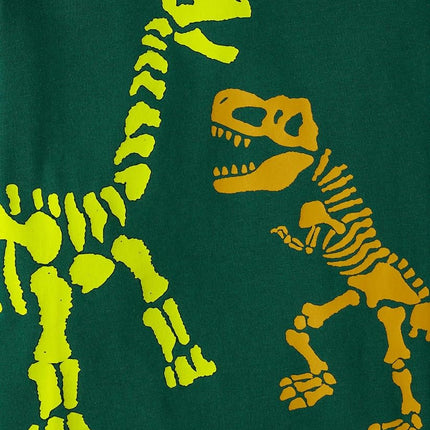 The Children's Place,Baby Boys,and Toddler Dino Long Sleeve Graphic T-Shirts,Multipacks,Green Dinos/Dino Band 2-Pack,18 Months,24 Months