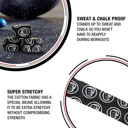 WOD Nation Weightlifting Hook Grip Tape - 3 Pack - Crossfit & Weightlifting Tape - Olympic & Weight Lifting Thumb Wrap