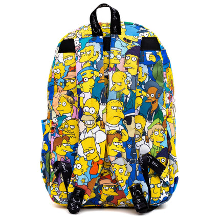 Ensemble de sac à dos Les Simpsons - Lot comprenant un sac à dos scolaire de 43 cm avec poche avant et gourde | Fournitures scolaires Les Simpsons pour enfants et adultes