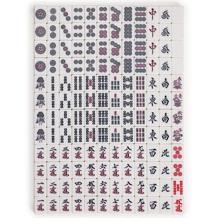YMI Japanese Riichi Mahjong Set, White & Yellow Tiles