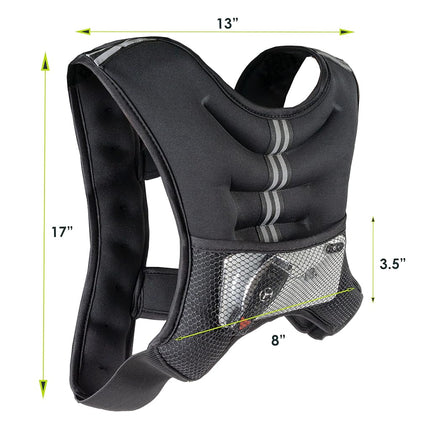 ProsourceFit Exercise Weighted Training Vest - 12lb, Black