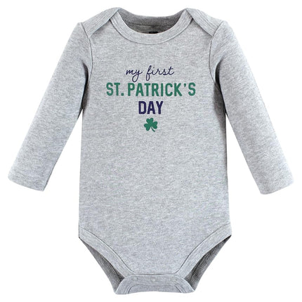 Hudson Baby grenouillères à manches longues en coton unisexe pour bébé, Cutest Clover, 3-6 mois