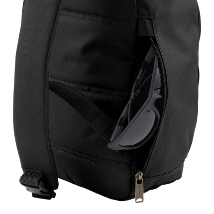 Carhartt Durable Sling Bag, Crossbody Backpack with Side Release Buckle, Tablet Sleeve and Adjustable Strap, Black, 10L