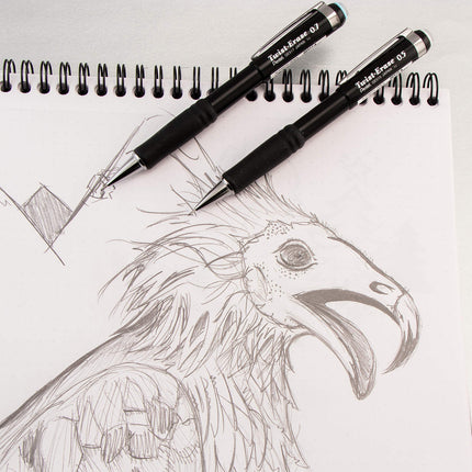 Portaminas Pentel Twist-Erase III, 0,5 mm, cuerpo verde, paquete de 12 (QE515D)