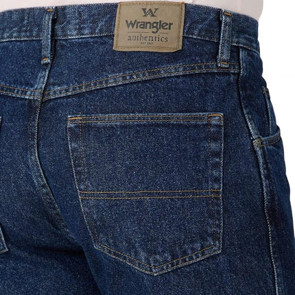 Wrangler Men's Authentics Classic Regular-fit Jean, Dark Rinse, 30W / 34L