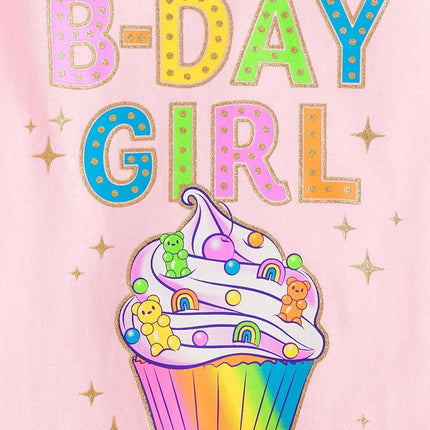 The Children's Place Assorted Everyday Short Sleeve Graphic T-Shirts,multipacks, B-Day Girl/Be Kind, X-Small