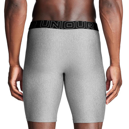 Under Armour Men's Performance Tech 9-inch Boxerjock Multi-Pack, Steel Heather 3 Pack, 3XL