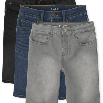 The Children's Place Boys' Denim Shorts, Hume Wash