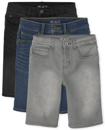 The Children's Place Boys' Denim Shorts, Hume Wash