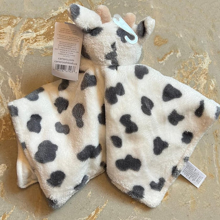 Kids Preferred Carter's Cow Plush Stuffed Animal Snuggler Lovey Security Blanket