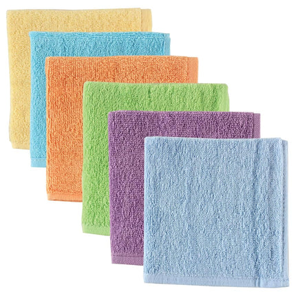Luvable Friends Washcloths, Yellow, 6-Count