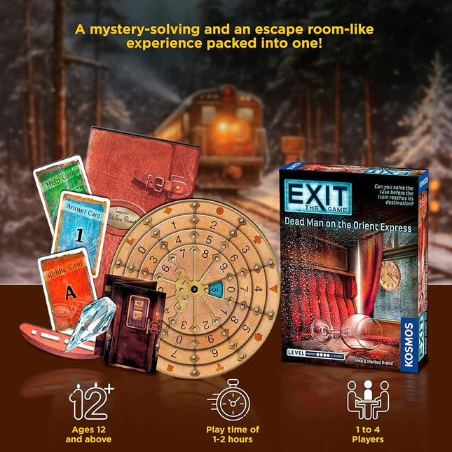 Thames & Kosmos 694029 Exit The Game Dead Man On The Orient Express Family Card Games