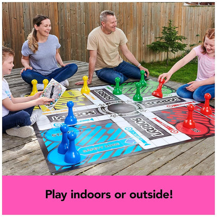 Giant SORRY! Classic Family Board Game Indoor Outdoor Retro Party Activity with Oversized Gameboard & Pieces, for Kids and Adults Ages 6 & up