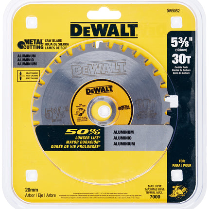 DEWALT DW9052 5-3/8-Inch 30 Tooth Aluminum and Non