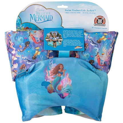 SwimWays The Little Mermaid Swim Trainer, US Coast Guard Approved Life Jacket Kids Life Jacket, Arm Floations and Life Jackets for Kids 35-55 lbs