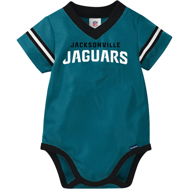 Gerber Unisex Baby Standard NFL Jersey Onesie Bodysuit, Team Color, 3-6 Months