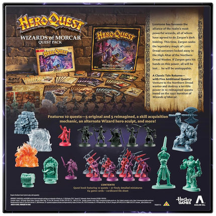 Avalon Hill HeroQuest Wizards of Morcar Quest Pack (Requires HeroQuest Game System) - English Version, Blue, Red, Black