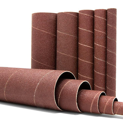 WEN 6535SP80 80-Grit Oscillating Spindle Sandpaper Sanding Sleeves with 5-5/8-Inch Height, 10 Pack