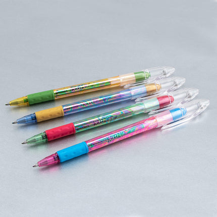 Pentel Krazy Pop Iridescent Gel Pen, (1.0mm) Bold line, Green & Metallic Red Ink (K91-DBD)