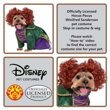 Rubie's Disney Hocus Pocus Winifred Sanderson Pet Costume, X-Large