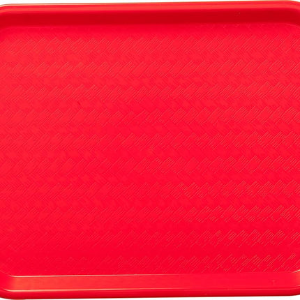 Bandejas de comida rápida Utopia, CACT101405-00-B01024, bandeja roja para cafetería de 36 x 26 cm (caja de 24)