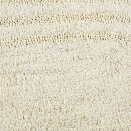 DII Crochet Collection Reversible Bath Mat, Round, 27.5" Diameter, Off-White