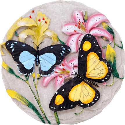 Spoontiques - Garden Décor - Butterfly Stepping Stone - Decorative Stone for Garden