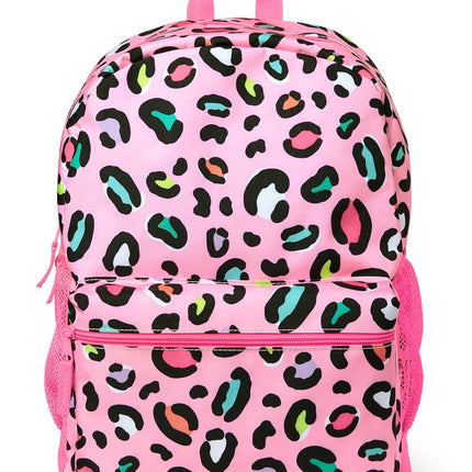 The Children's Place Sac à dos unisexe pour enfant d'âge préscolaire et primaire, motif léopard arc-en-ciel, taille unique