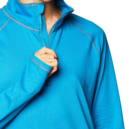 Hanes Women's Sport Performance Fleece Quarter Zip Pullover, Underwater Blue, M